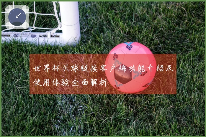 世界杯买球链接客户端功能介绍及使用体验全面解析